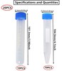 HUAZIZ 20 x Centrifuge Tubes, 10 ml Test Tubes, Plastic