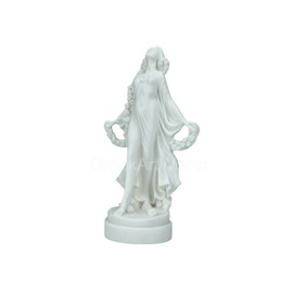 Flora Goddess Golden Maiden of Blossoms Flowers Cast Marble Statue Sculpture