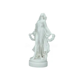 Flora Goddess Golden Maiden of Blossoms Flowers Cast Marble Statue Sculpture