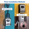 Vazioyar Key Lock Box for Outside Portable Waterproof Wall Mounted