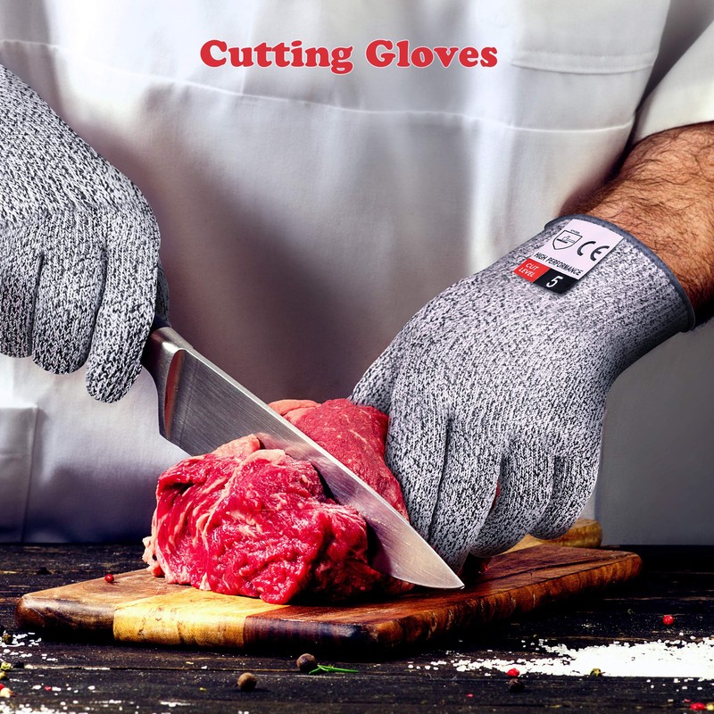 Apaffa Cut Resistant Work Gloves X-Large, 2PCS Cut Proof Gloves