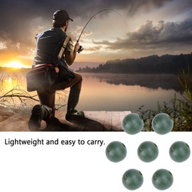 plplaaoo Space Beans Set Silica Gel Fishing Line Stopper Collision Avoidance Beans for Fishing (Green) 50 Pieces 8 mm Fishing Beads Fishing Space Bean Silica Gel Space Bean Line Stopper
