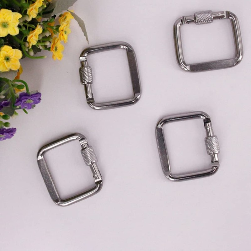 ifundom 3pcs Stainless Steel Square Quick Link Heavy Duty Locking