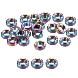 PATIKIL 0.15 Inch Fishing Rod Guide Rings, 50Pcs Ceramic Guides Rings Fish Rod Repair Kit Fishing Pole Eyelet Replacement for Freshwater Saltwater, Colorful