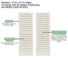 Shed Shutters Louvered 9" W x 27" H for Sheds,