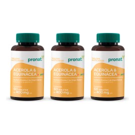 Kit Piezas Suplemento Acerola Equinacea Infantil Pronat Sabor