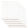 ZOLLNER Set Of 5 Tea Towels, Cotton/Linen, White, Approximately 45