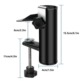 Heavy Duty Parasol Holder Patio Umbrella Base Mount, Attaches to Railing Maximizing Patio Space and Shade,Umbrella Holder for Outdoor Indoor Lawn Garden Beach | Umbrella Stand,Umbrella Holder Railing