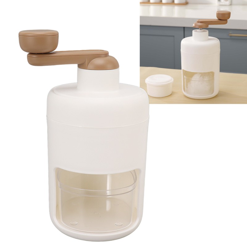 Manual Ice Crusher Hand Ice Shaver Machine Snow Cone Maker