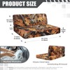 Wetoricau Owl Camo Pattern 2 PCS RV Dinette Cushion Covers