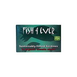 Fisch 4 Ever Ganze Sardinen in Bio-Tomatensauce (120g) - Packung mit 2