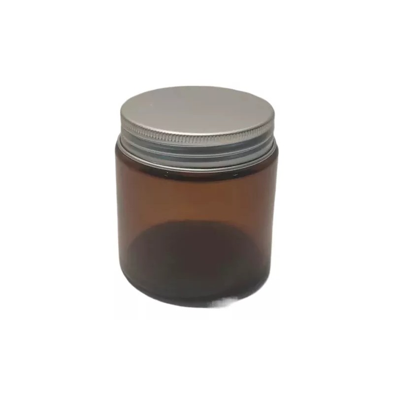 Meliars Frasco Pomadera 100 Grs Ámbar Tapa Aluminio (50 Piezas)