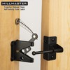 HILLMASTER Self Locking Gate Latch for Wooden Fence with Steel