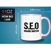 SEO 2Tone Pink Mug 11oz - organic havnter - Researcher