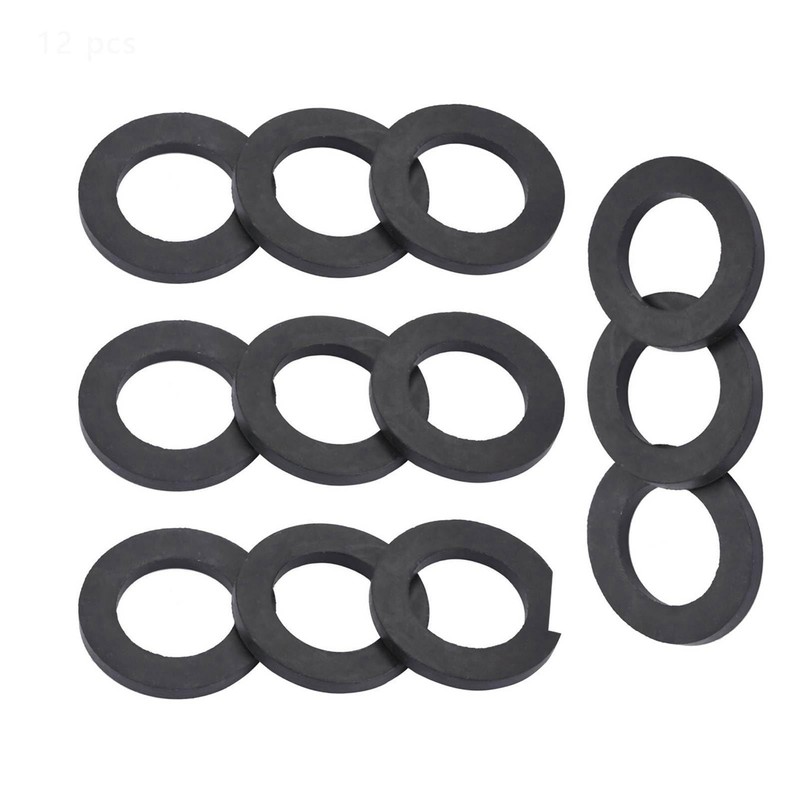 Washer Rings, Flat Rubber Washers, Shower Rubber O-Ring, 12Pcs Rubber