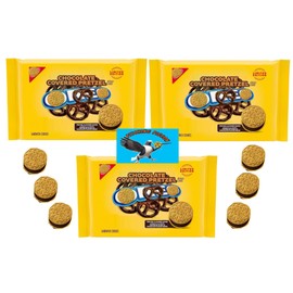 Chocolate Covered Pretzel Sandwich Cookies 32.04oz Limited Edition - Includes PITCHING PIGEON Brand Magnet