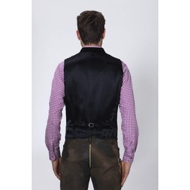 Stockerpoint Men's Weste Calzado Trachten Floral Sleeveless Cardigan, Black (schwarz), XX-Large