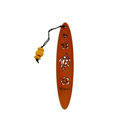 Hawaiian Laser Engraved Wood Honu Turtle Bookmark from Hawaii