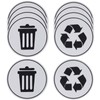 5 Pair Recycle Stickers for Trash Bins, Recycling Sticker Can