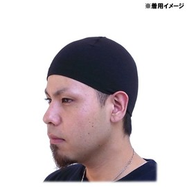 SPANDEX CAP BLACK Cotton Spandex Cap Black Solid 3329, Black