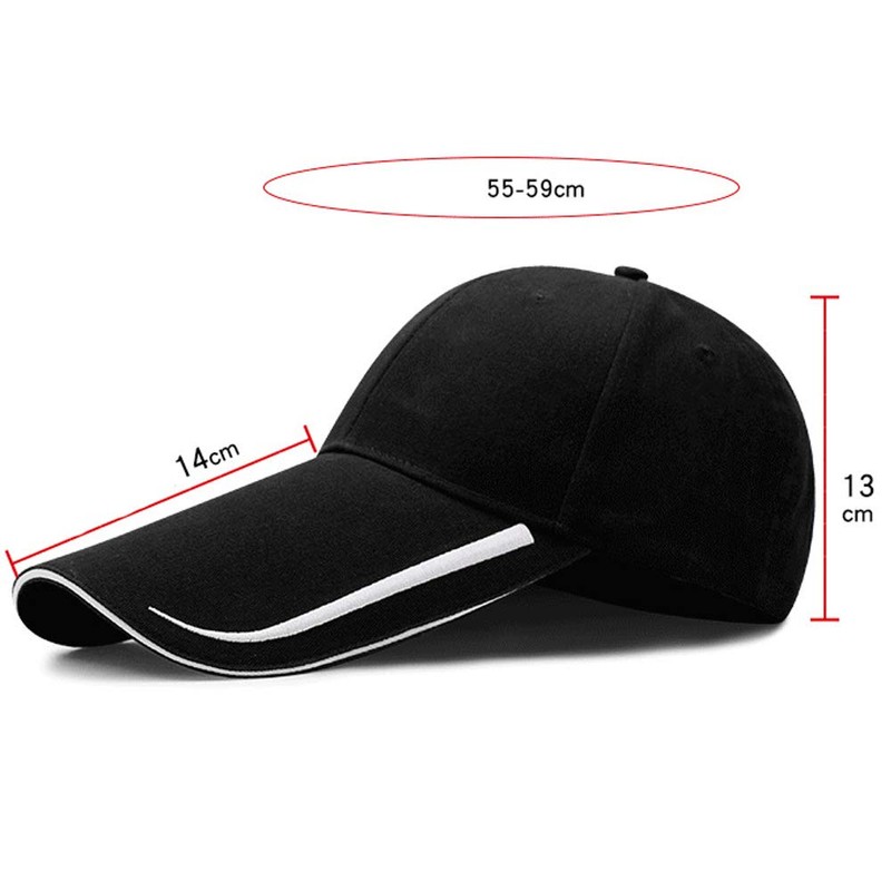 YEKEYI Extra Long Bill 100% Washed Cotton Baseball Cap Lengthened