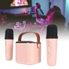 Mini Karaoke Machine Stereo Portable RGB Light Bluetooth Speaker with