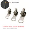 Universal Zipper Repair Kit - 3-Size Double-Sided Zippers Slider Replacement