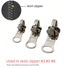 Universal Zipper Repair Kit - 3-Size Double-Sided Zippers Slider Replacement with Zipper Pull for Jackets, Luggage, Backpacks & Outdoor Gear | No-Sew Installation