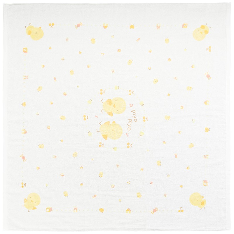 OMOTEPAIRU URAGAAZE SQUARE PIYPPIYO Pattern soft infant bath towel