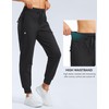 G Gradual Women's Fleece Lined Joggers Water Resistant Hiking Pants