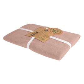BLUE MOON Organic Hand Towels - Towel Set Made From 100% Natural Organic Cotton - Zero Waste, Sustainable & Plastic - Soft, Quick Drying & Machine Washable - Brick, 90 x 180 cm
