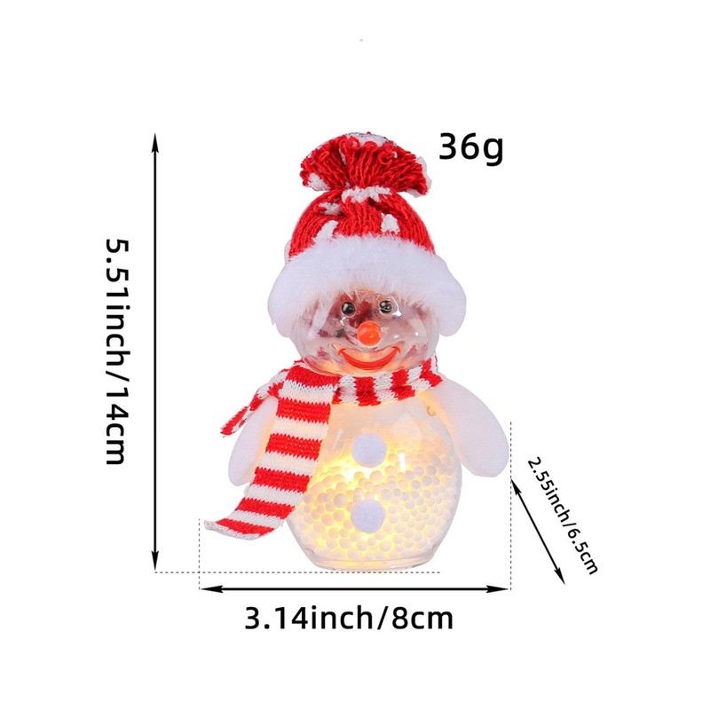 Christmas Decoration Light, LED Christmas Decor, Transparent Holiday Doll Christmas