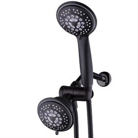 Hydroluxe For California Residents 24-setting Handheld & Rain Shower Head Combo, Stainless Steel Hose, 3-way Water Diverter - Oil Rubbed Bronze Finish