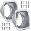 Zonon 2 Pcs 4 Inch Duct Connector Flange Metal Straight