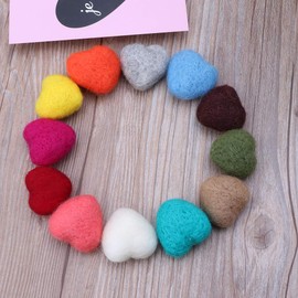 S-TROUBLE Newborn Photography Felt Love Shape Props Tiny Handmade Felt Heart Shaped Props