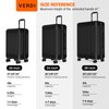 Verdi Luggage 24 Inch Checked - Expandable, Bottom Grip Design,