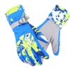 Winter Outdoor Ski Waterproof Wind Ventilation Thickened Warm Gloves(Blue XL)
