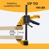 SUNBABA 6 Pack Clamps for Woodworking 12”(4)&6”(2) Light Duty One-Handed