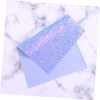 IWOWHERO Shimmering Holographic Leather Fabric for DIY Crafts A4 Size