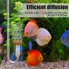 DONGKER Aquarium CO2 Diffuser,Acrylic Hanging CO2 Atomizer with Suction Cups