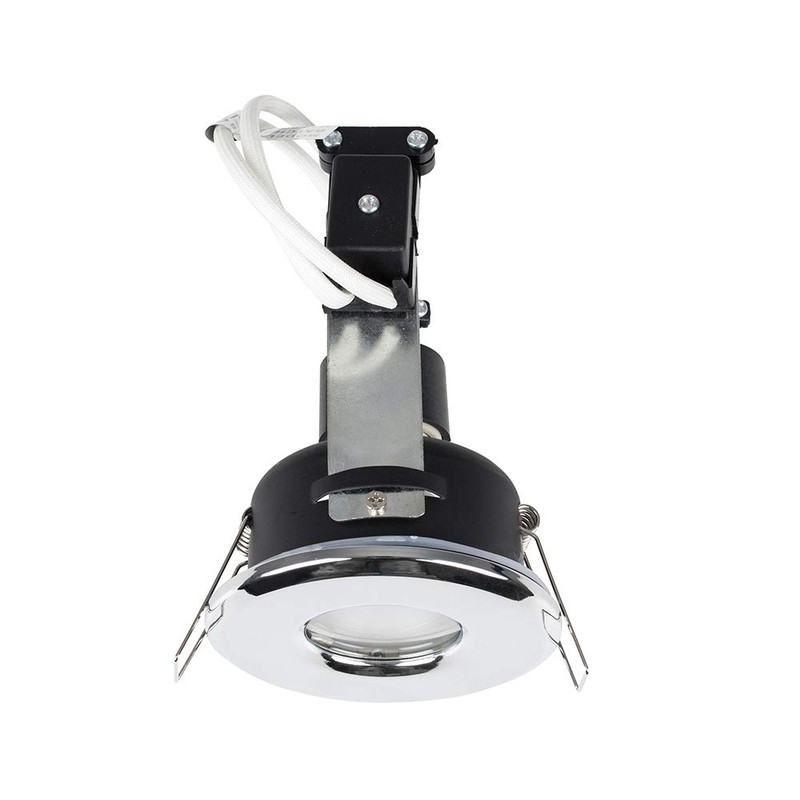 MiniSun | Polished Chrome GU10 Recessed Ceiling Downlight | Bath