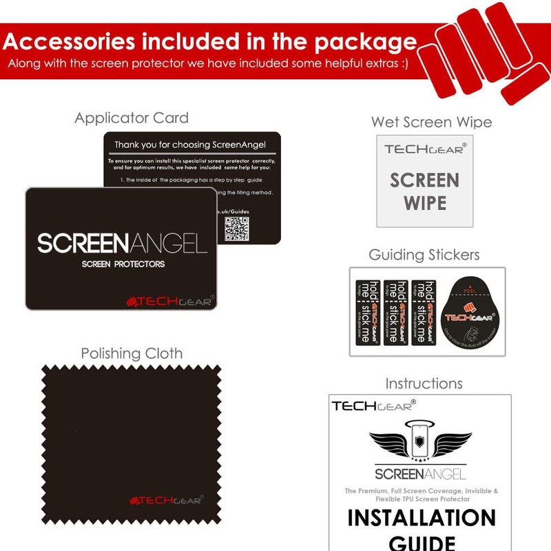 TECHGEAR Screen Protector fits Honor 90 5G [Screen Angel Edition]