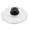 Glass Security Pot Lid 18cm with Stainless Steel Ring