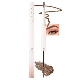 Erinde Lápiz y gel de cejas 2 en 1, Lápiz de Cejas Retráctil y Gel de Tinte en un Solo Producto, Textura Cremosa de Fácil Deslizamiento, Impermeable y Duradero, Ideal para Maquillaje Diario, #3
