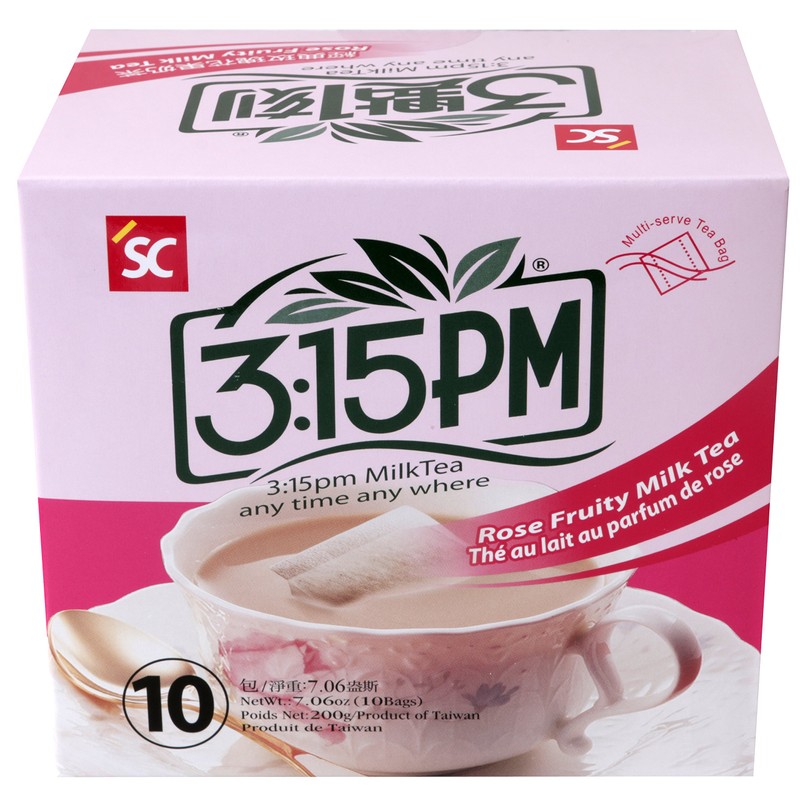 3:15pm - Rose Fruity Milk Tea, 7.06 Oz - 10