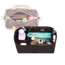 Lckaey Purse Organizer Insert Fit LV NEW NANO mini bags Felt Organizer Bag Shaper Y061black-new NANO