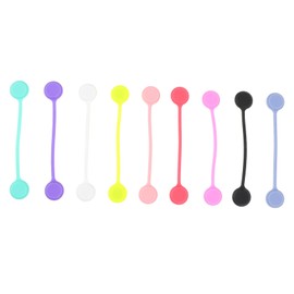 jojofuny 9pcs Magnetic Cable Winders Multi-color Rubber Cable Organizers for Headphone Data Cords Compact and Lightweight for Home Office and Travel