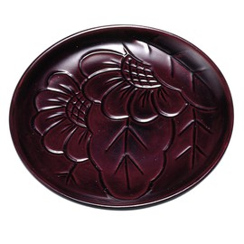 4860008 Meisha Plate Chrysanthemum Carved