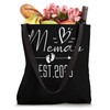 Love Memaw Est 2025 Baby Shower Pregnancy Family Reveal Tote