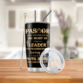 20oz Pastor Tumbler Cup Pastor Appreciation Gifts Christian Gifts for Pastor Gift Ideas
